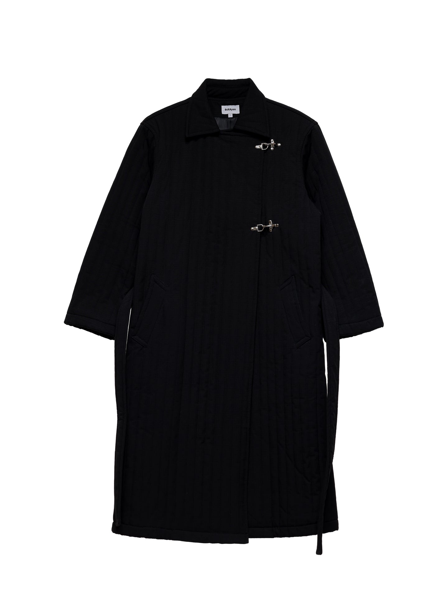 6CRAYON Quilted Knee-Length Lobster-Clasp Structured Overcoat