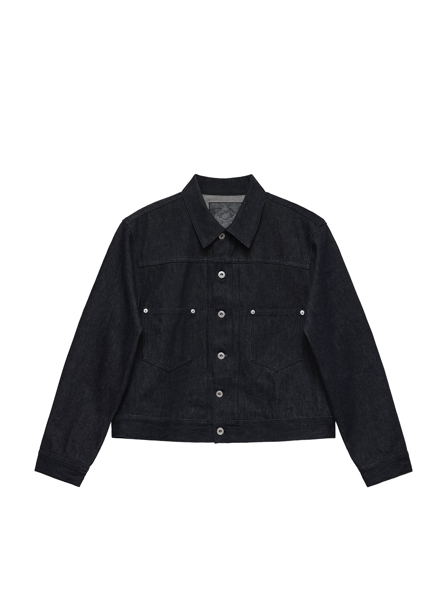 6CRAYON 11.3oz Indigo Blue Non-Fade Short Denim Jacket