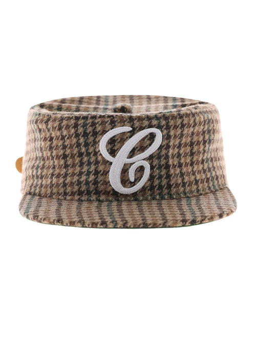 6CRAYON Houndstooth Flat Top Casual Baseball Cap
