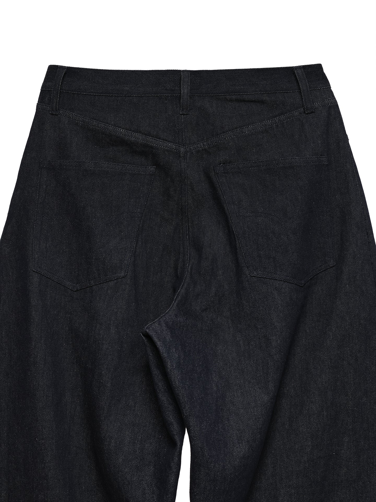 6CRAYON 11.3oz Indigo Blue Non-Fade Wide-Leg Baggy Denim Pants