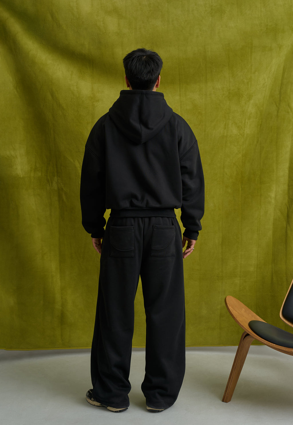 Goers Studio Capsule Double-Zipped Hoodie in Black