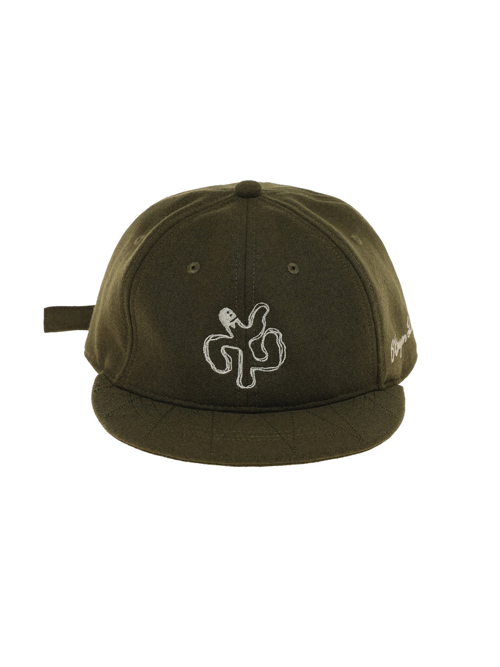 6CRAYON Autumn-Winter Classic Embroidered Wool Blend Six-Panel Baseball Cap
