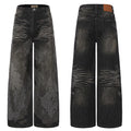 DND4DES 28K Crystal-Studded Dual-Wash A-Line Denim (Black)