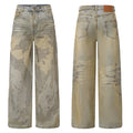 DND4DES 28K Crystal-Studded Dual-Wash A-Line Denim (Yellow)