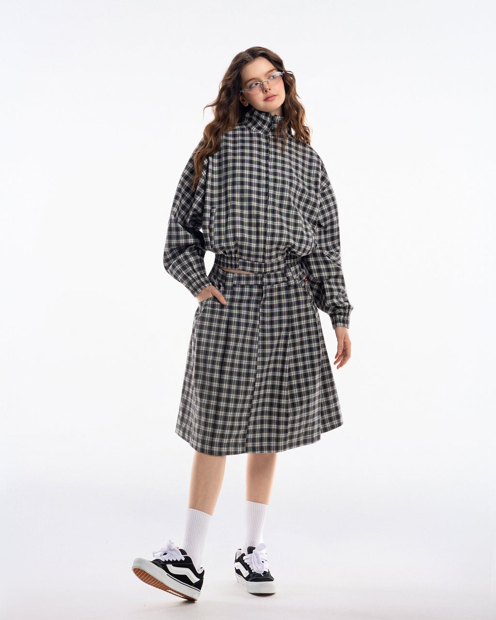 PUSH PUSH Gingham Midi Skirt