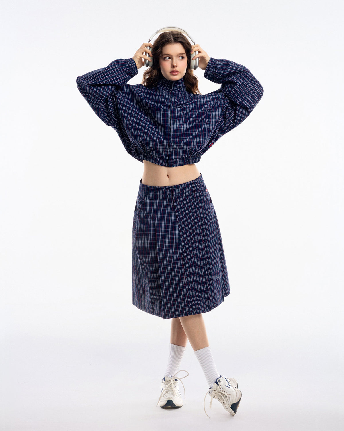 PUSH PUSH Gingham Midi Skirt