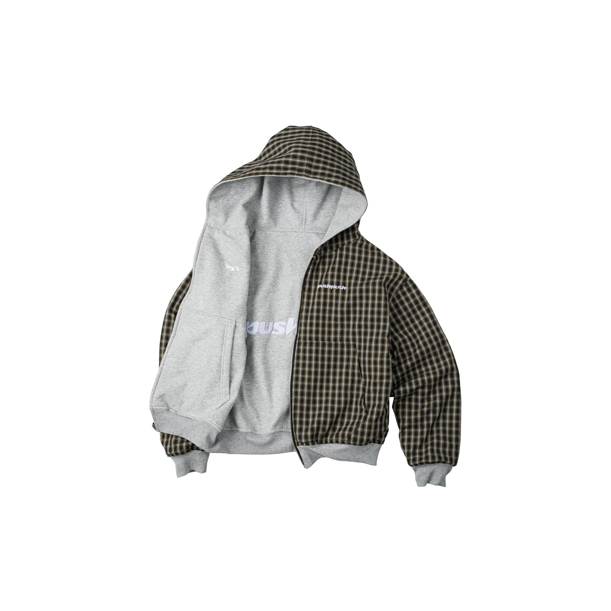 PUSH PUSH PP FLIPSIDE ZIP HOODIE