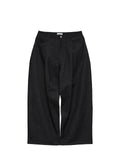 6CRAYON 11.3oz Black Non-Fade Wide-Leg Baggy Denim Pants